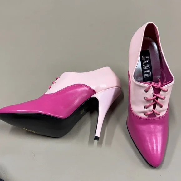 Sexy Stylish Pink Jante Lace-Up Heels - Picture 7 of 10